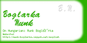 boglarka munk business card